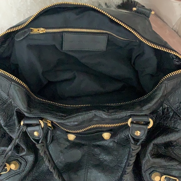Black Balenciaga City Bag Giant Gold Hardware - Picture 5 of 8